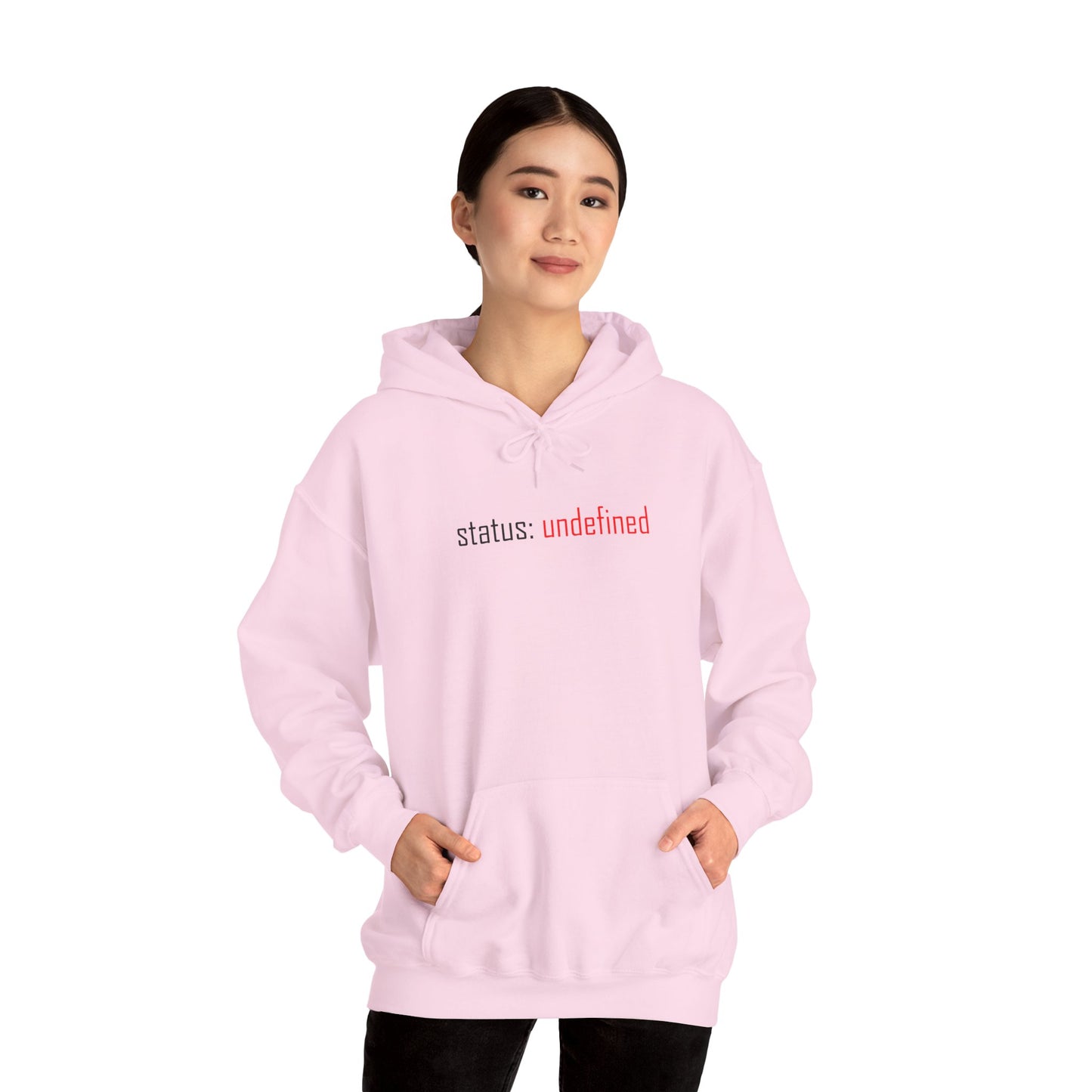Undefined Status Hoodie - Modern Tech-Inspired Sweatshirt, Unique Gift for Tech Lovers, Casual Wear, Streetwear Style, Cozy Layering