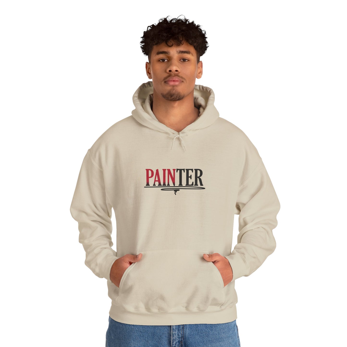 Painter Hoodie – Elegant Retro Text Graphic Pullover for Artists