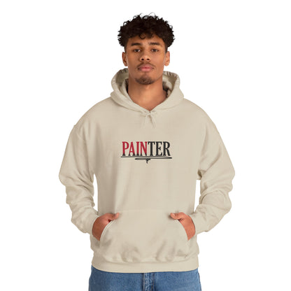 Painter Hoodie – Elegant Retro Text Graphic Pullover for Artists