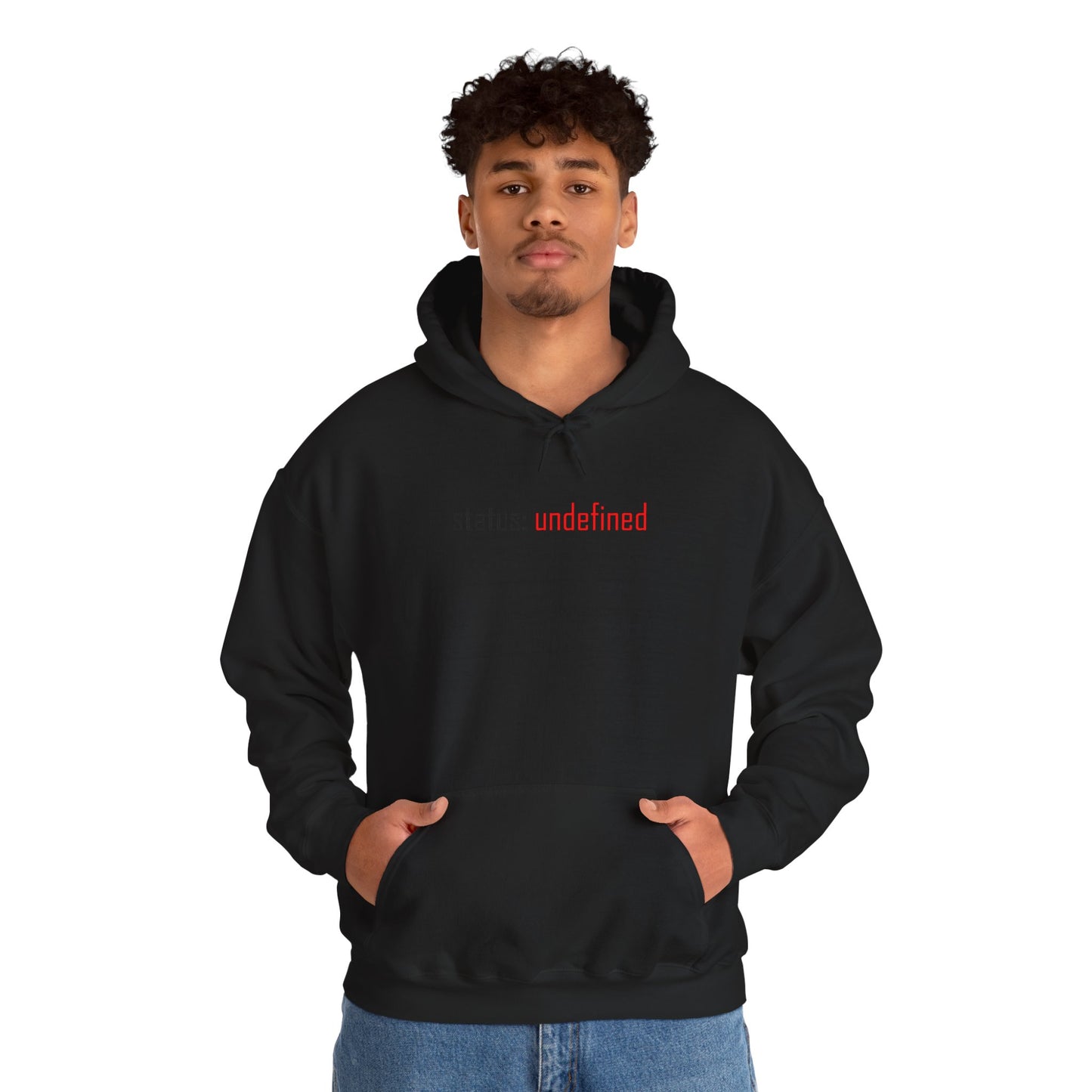 Undefined Status Hoodie - Modern Tech-Inspired Sweatshirt, Unique Gift for Tech Lovers, Casual Wear, Streetwear Style, Cozy Layering