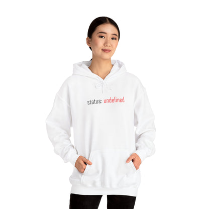 Undefined Status Hoodie - Modern Tech-Inspired Sweatshirt, Unique Gift for Tech Lovers, Casual Wear, Streetwear Style, Cozy Layering