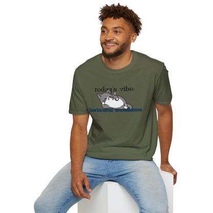 Relaxed Cat "Horizontal Excellence" T-Shirt – Today's Vibe Lazy Cat Tee
