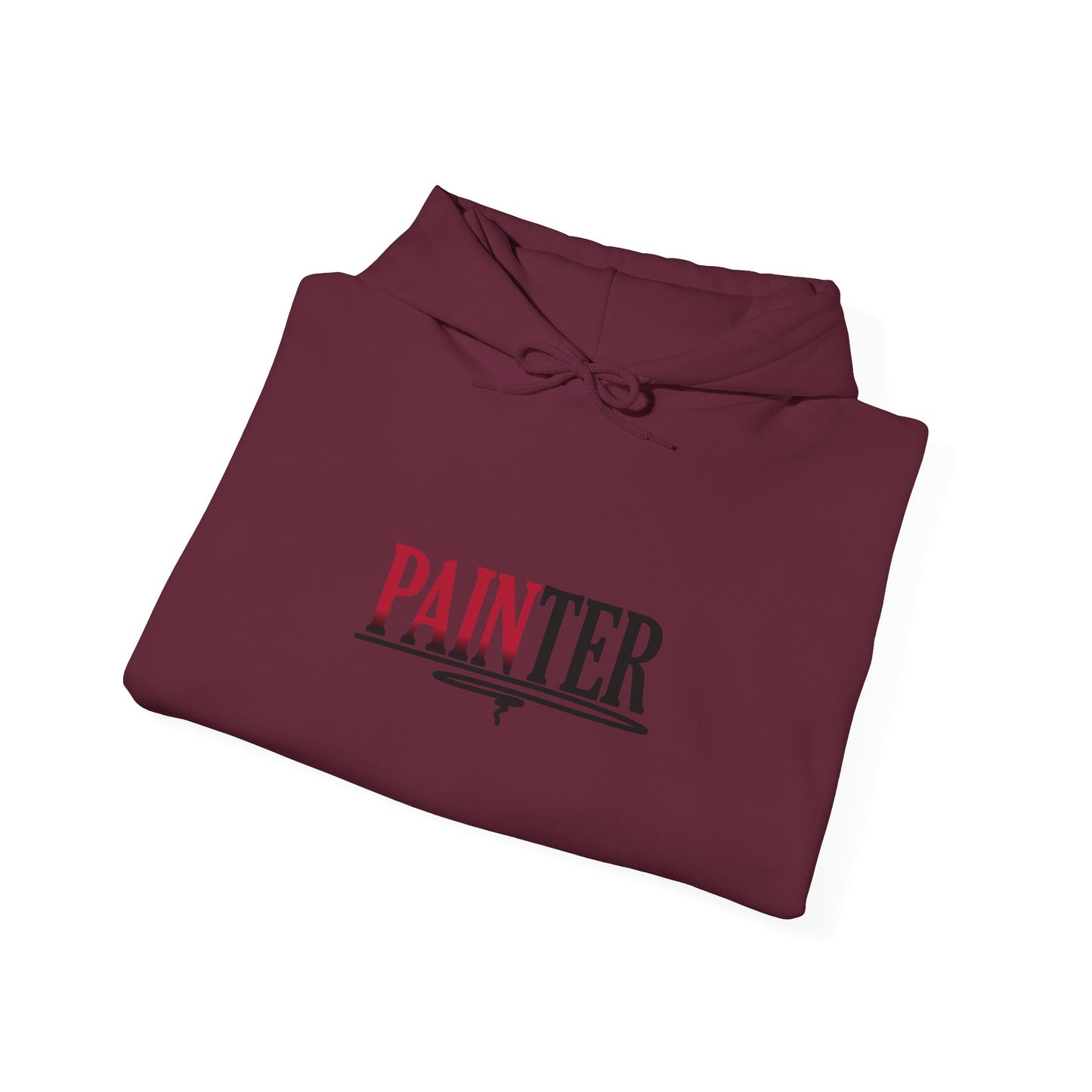 Painter Hoodie – Elegant Retro Text Graphic Pullover for Artists