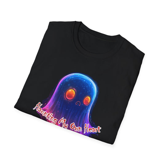 Ghost Vibes T-Shirt — "Beating My Own Heart" Neon Drip Graphic Tee