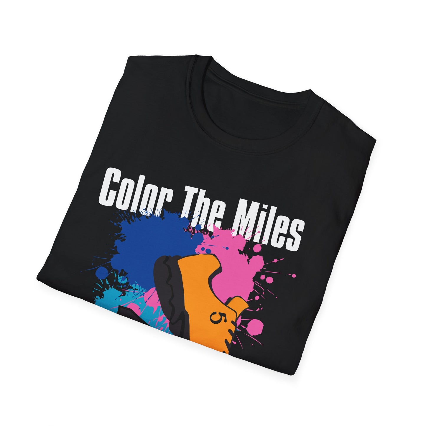 Color The Miles Running T-Shirt — "Speed. Splash. Repeat."