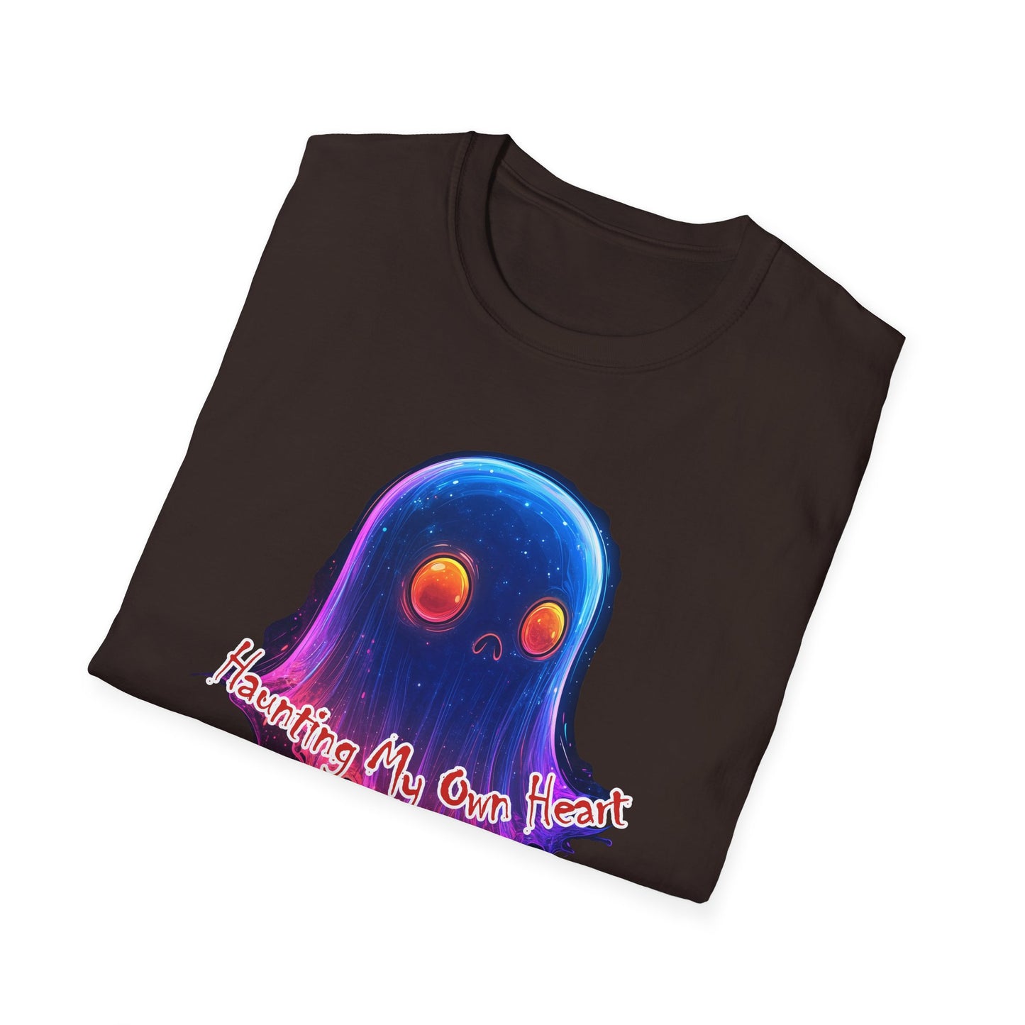 Ghost Vibes T-Shirt — "Beating My Own Heart" Neon Drip Graphic Tee