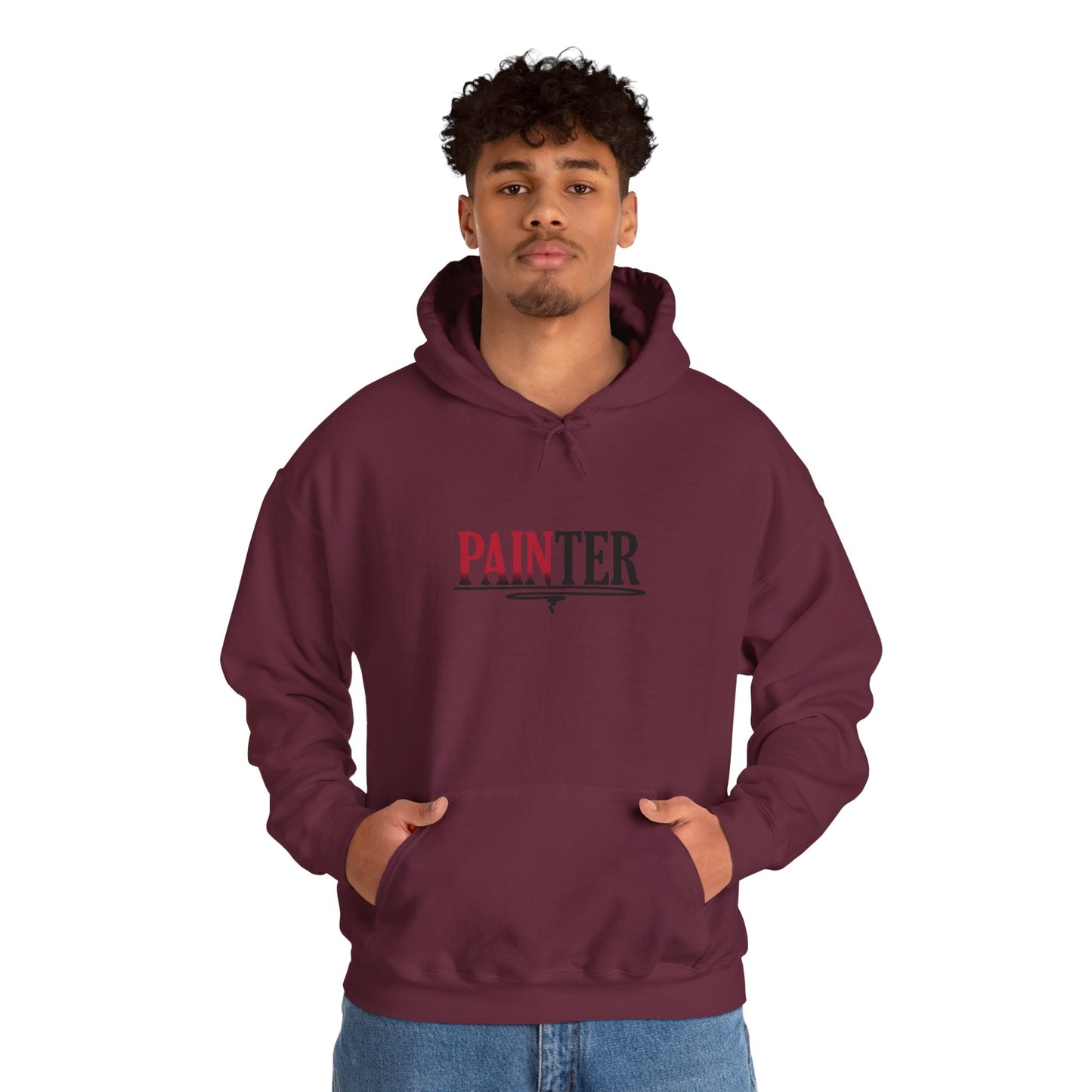 Painter Hoodie – Elegant Retro Text Graphic Pullover for Artists