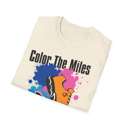 Color The Miles Running T-Shirt — "Speed. Splash. Repeat."