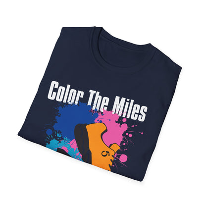 Color The Miles Running T-Shirt — "Speed. Splash. Repeat."