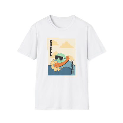 Shell Yeah Turtle T-Shirt — Retro Cool Sea Turtle Graphic Tee