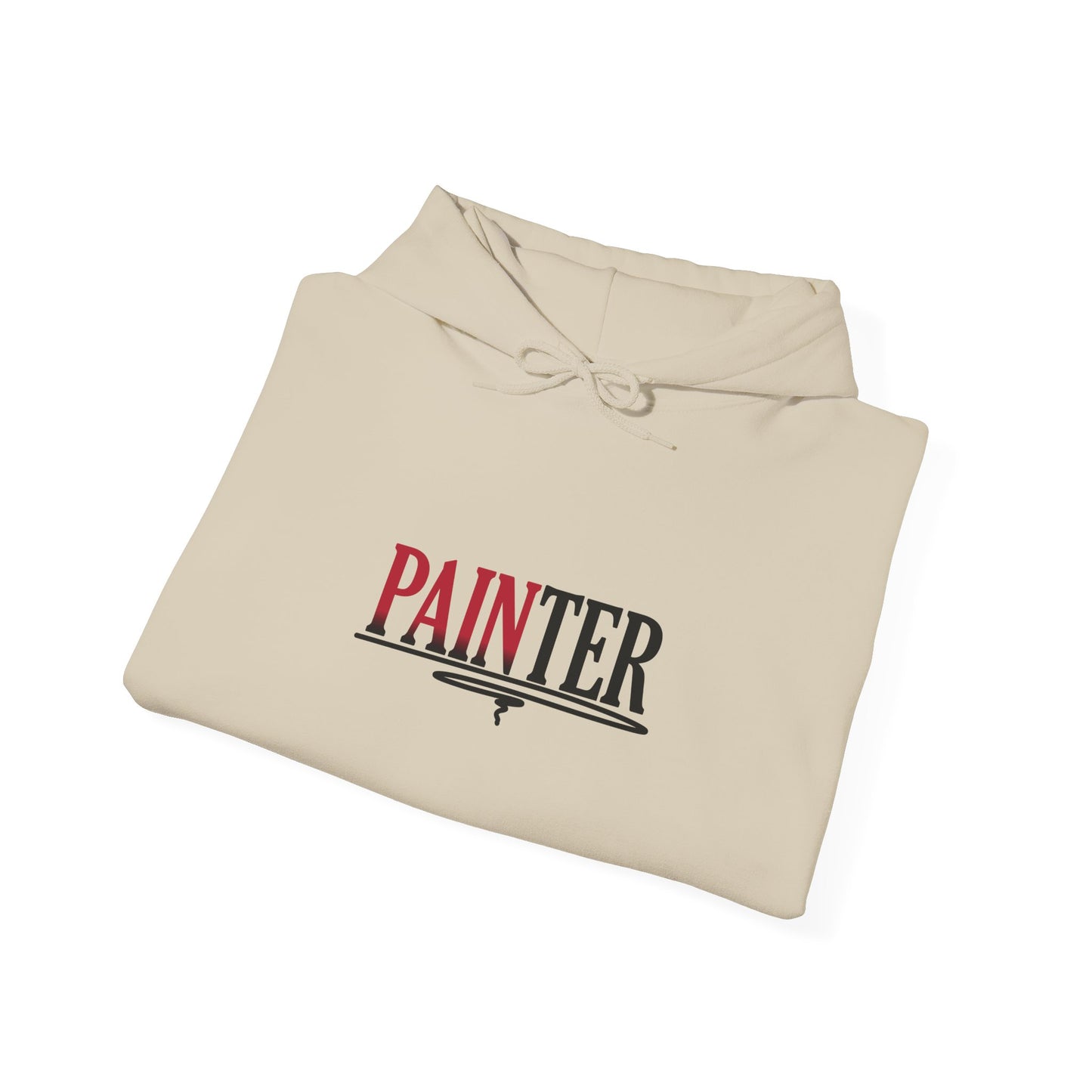Painter Hoodie – Elegant Retro Text Graphic Pullover for Artists