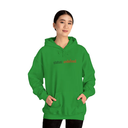 Undefined Status Hoodie - Modern Tech-Inspired Sweatshirt, Unique Gift for Tech Lovers, Casual Wear, Streetwear Style, Cozy Layering
