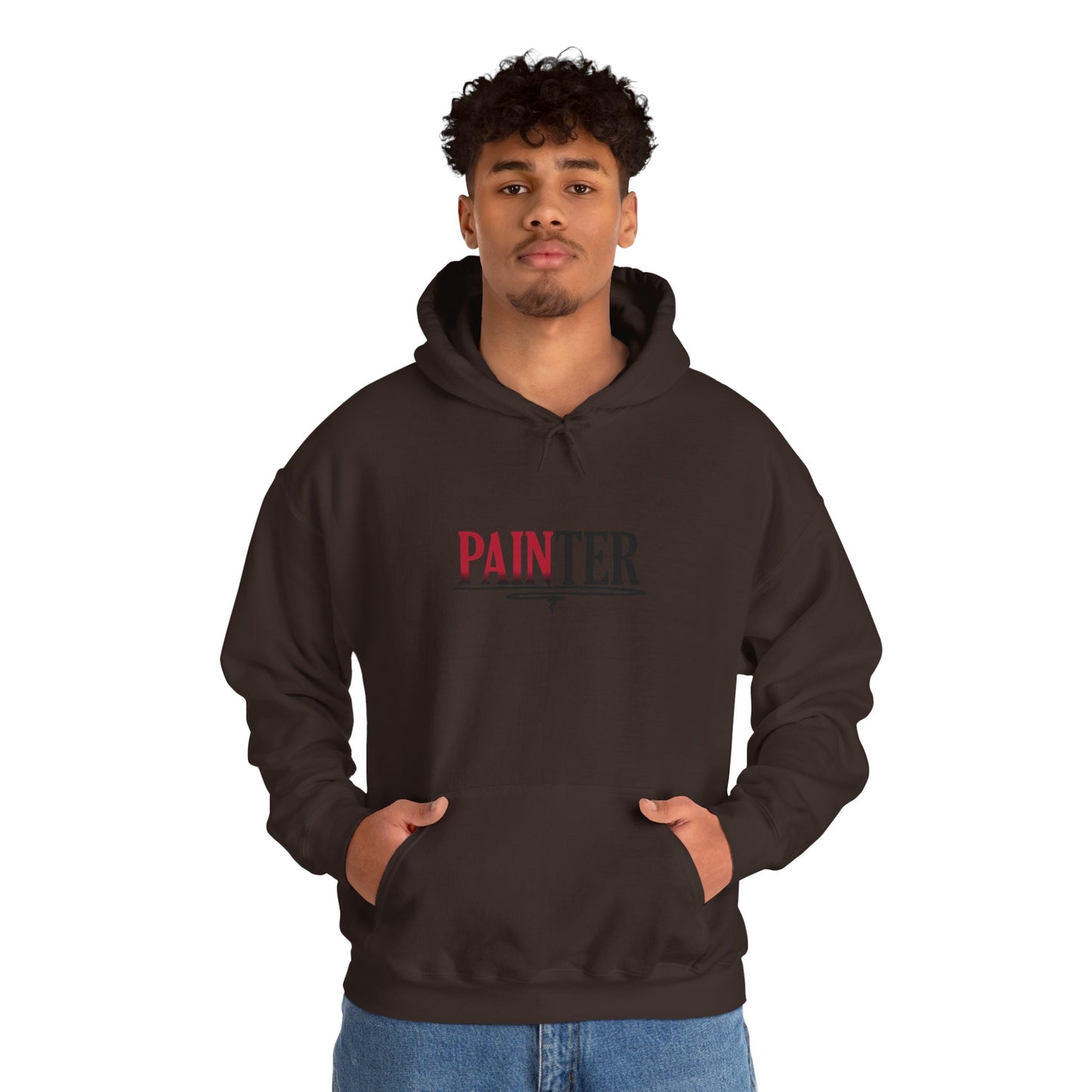 Painter Hoodie – Elegant Retro Text Graphic Pullover for Artists