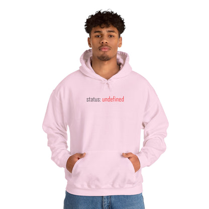 Undefined Status Hoodie - Modern Tech-Inspired Sweatshirt, Unique Gift for Tech Lovers, Casual Wear, Streetwear Style, Cozy Layering