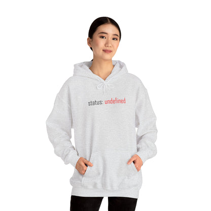 Undefined Status Hoodie - Modern Tech-Inspired Sweatshirt, Unique Gift for Tech Lovers, Casual Wear, Streetwear Style, Cozy Layering