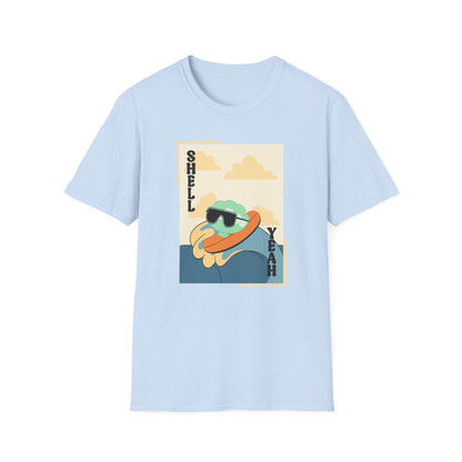 Shell Yeah Turtle T-Shirt — Retro Cool Sea Turtle Graphic Tee