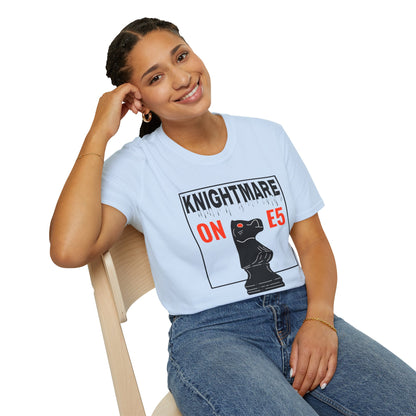 Knightmare on E5 T-Shirt — Chess Knight Graphic Tee
