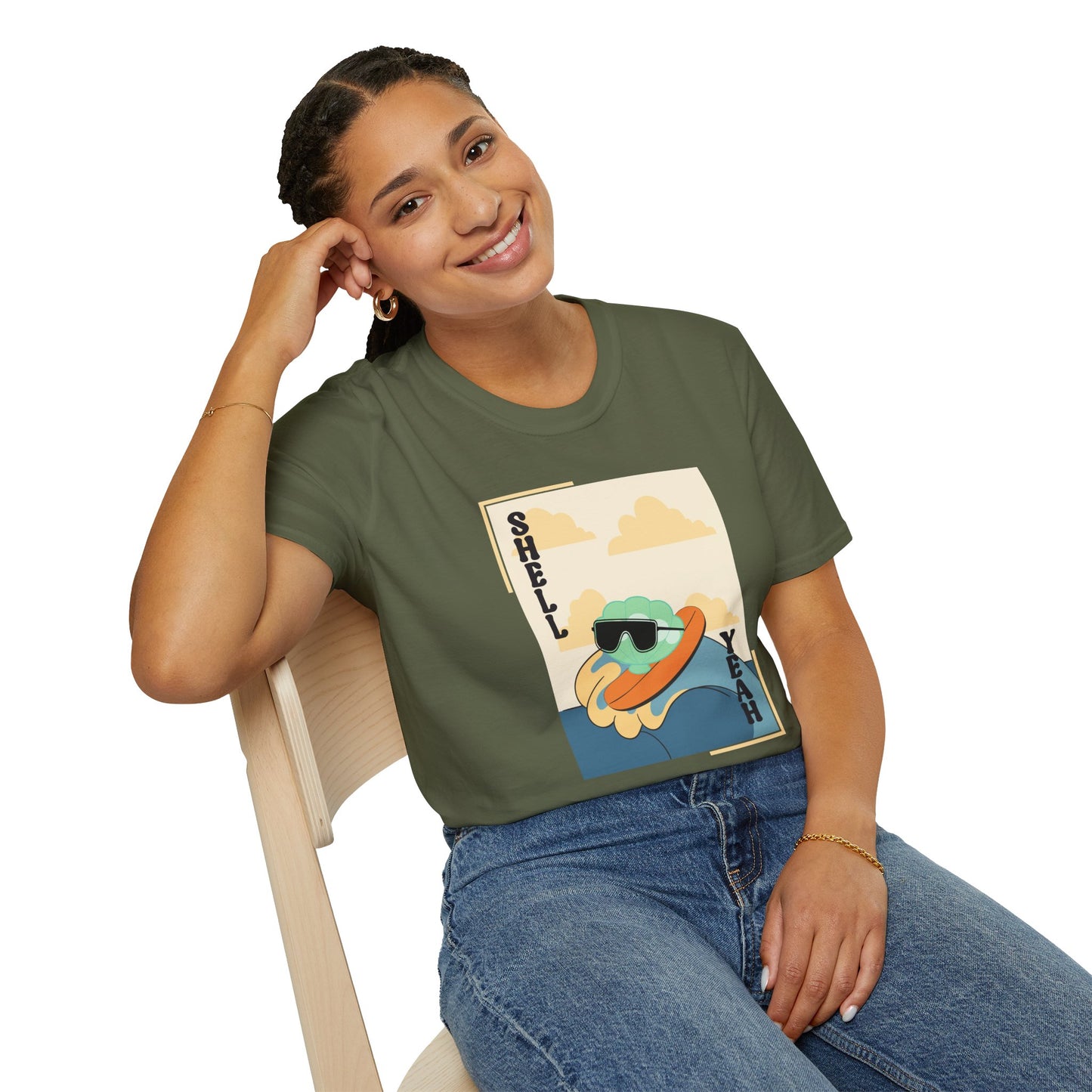 Shell Yeah Turtle T-Shirt — Retro Cool Sea Turtle Graphic Tee