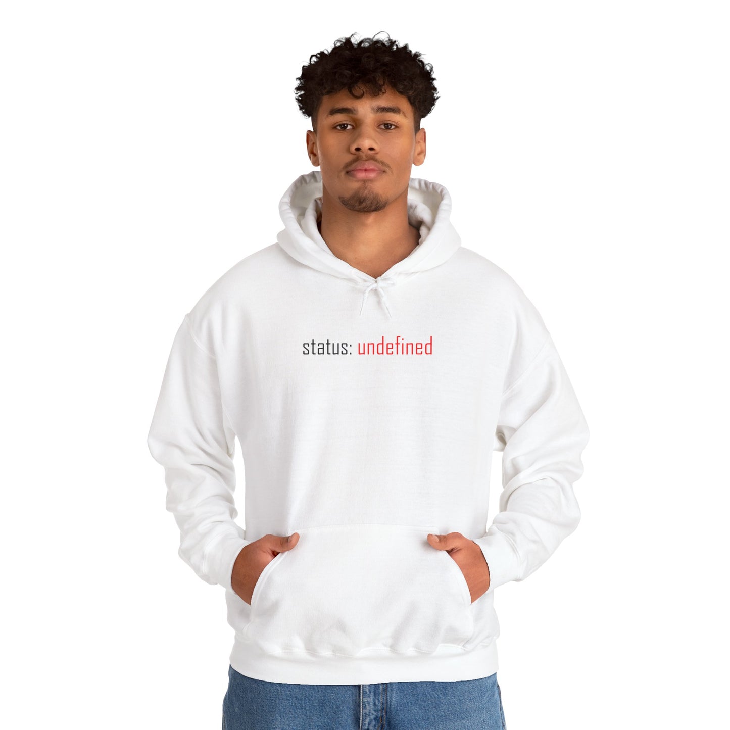 Undefined Status Hoodie - Modern Tech-Inspired Sweatshirt, Unique Gift for Tech Lovers, Casual Wear, Streetwear Style, Cozy Layering