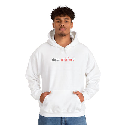 Undefined Status Hoodie - Modern Tech-Inspired Sweatshirt, Unique Gift for Tech Lovers, Casual Wear, Streetwear Style, Cozy Layering
