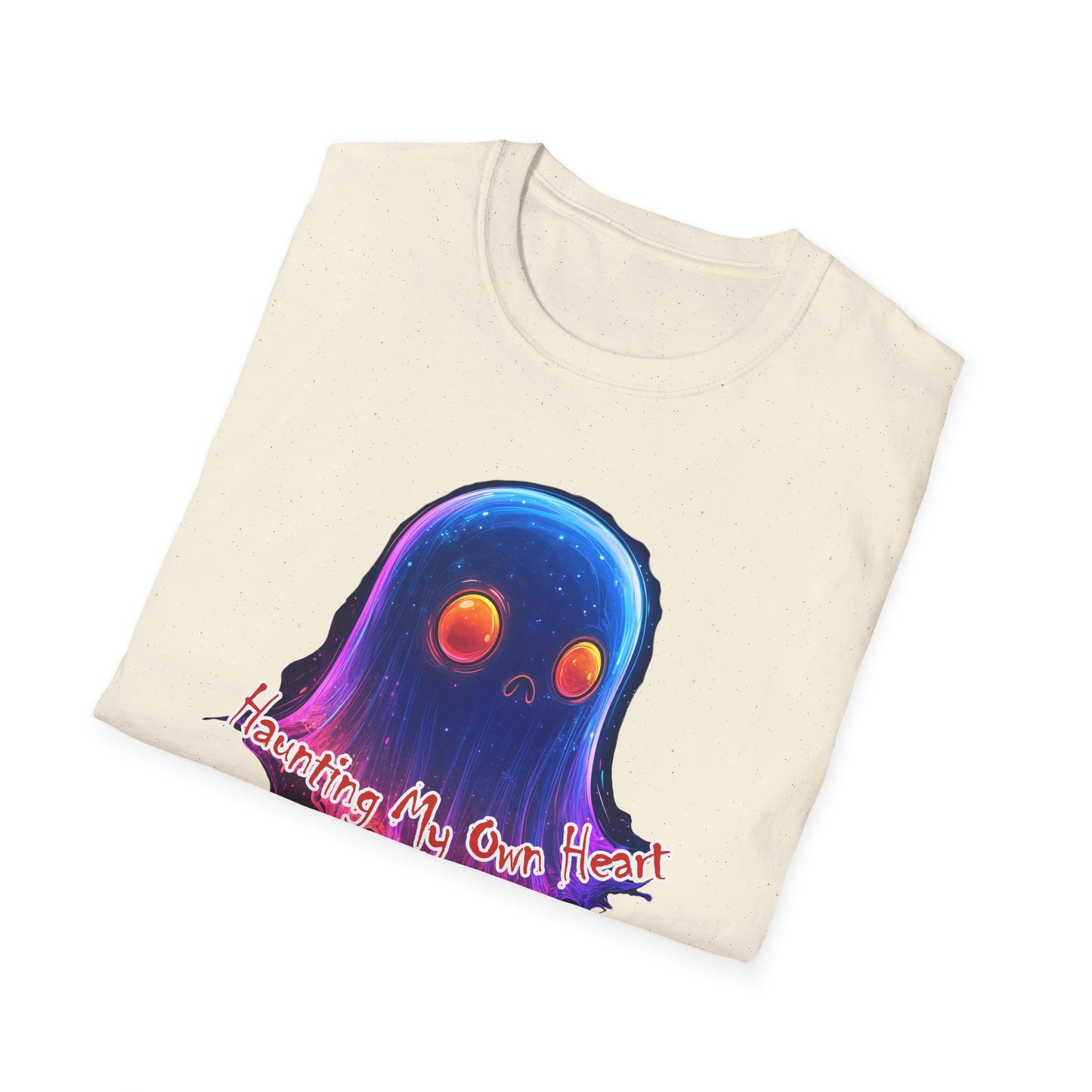 Ghost Vibes T-Shirt — "Beating My Own Heart" Neon Drip Graphic Tee