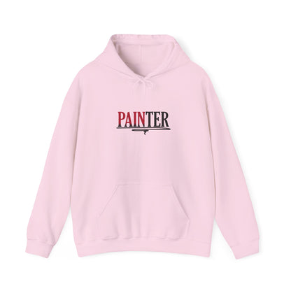 Painter Hoodie – Elegant Retro Text Graphic Pullover for Artists