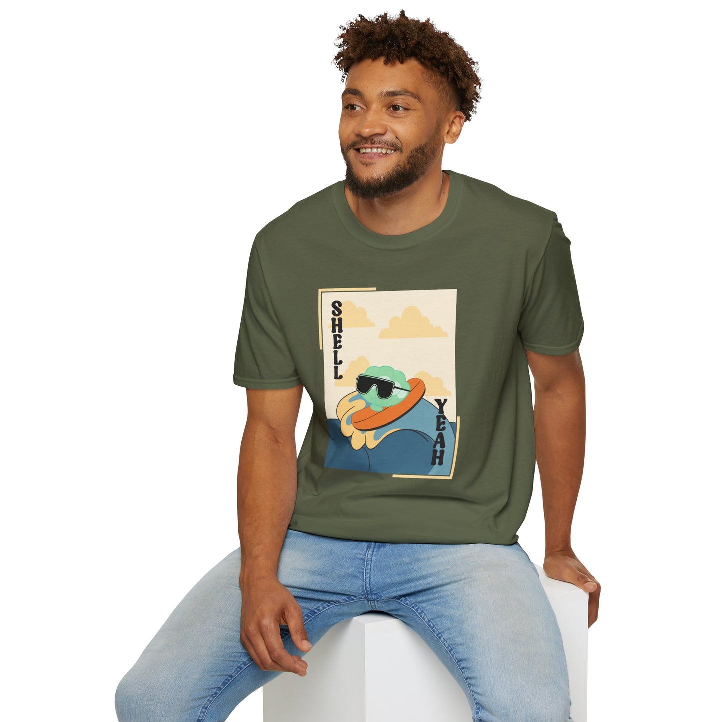Shell Yeah Turtle T-Shirt — Retro Cool Sea Turtle Graphic Tee