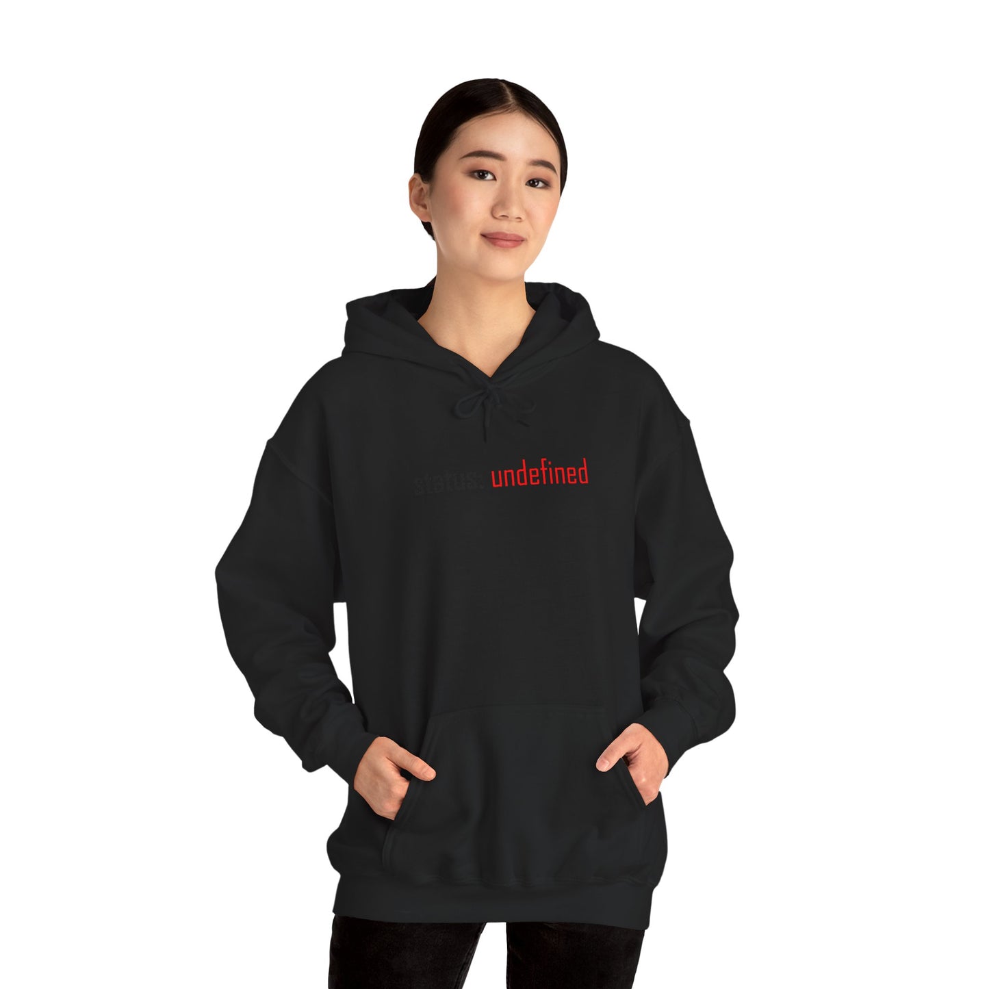 Undefined Status Hoodie - Modern Tech-Inspired Sweatshirt, Unique Gift for Tech Lovers, Casual Wear, Streetwear Style, Cozy Layering
