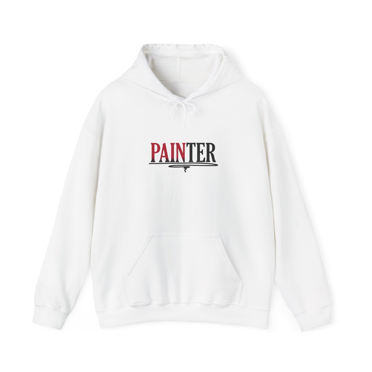 Painter Hoodie – Elegant Retro Text Graphic Pullover for Artists