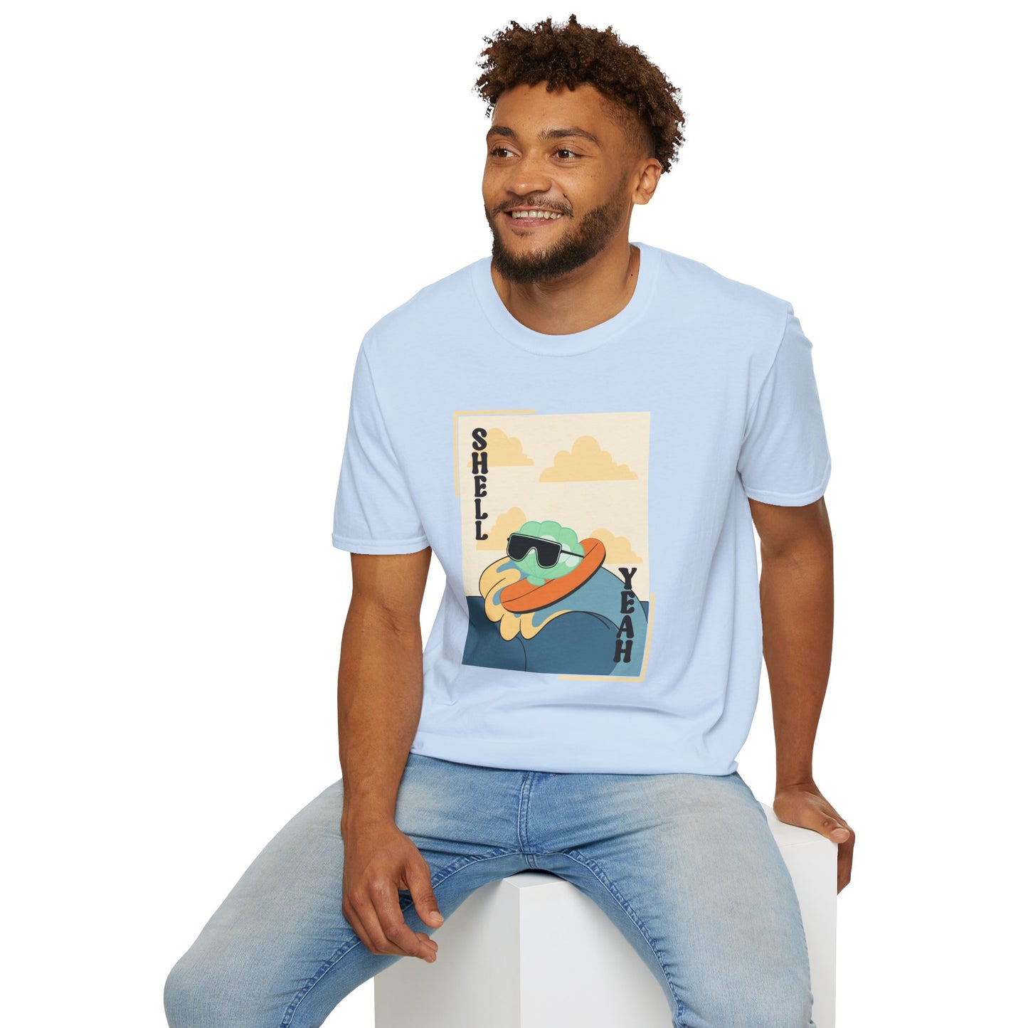 Shell Yeah Turtle T-Shirt — Retro Cool Sea Turtle Graphic Tee