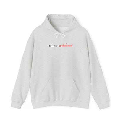 Undefined Status Hoodie - Modern Tech-Inspired Sweatshirt, Unique Gift for Tech Lovers, Casual Wear, Streetwear Style, Cozy Layering