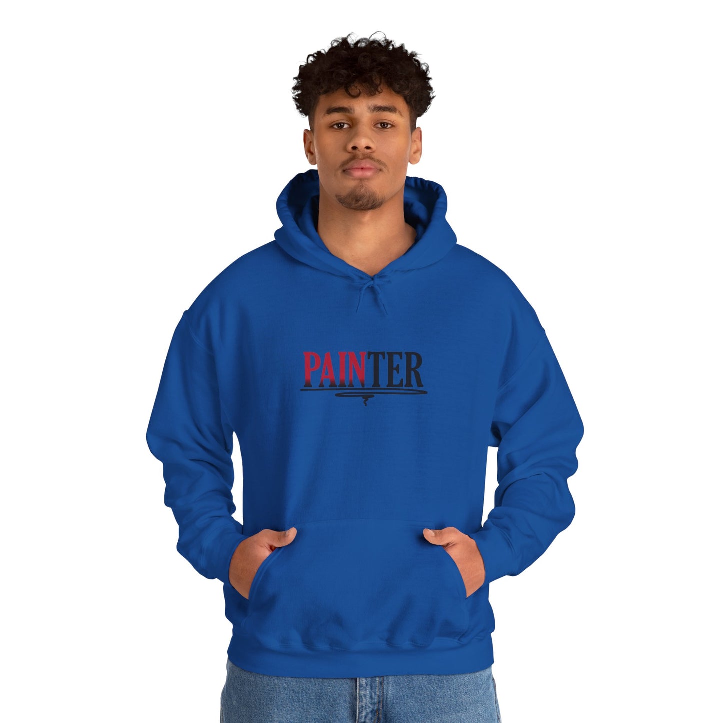 Painter Hoodie – Elegant Retro Text Graphic Pullover for Artists