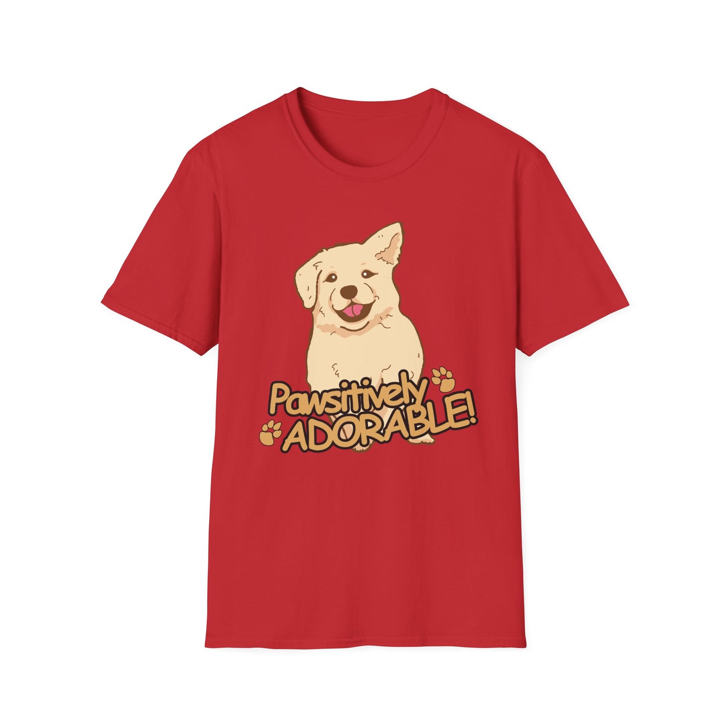 Dog T-Shirt — "Pawsitively Adorable" Cute Puppy Graphic Tee