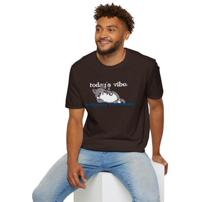 Relaxed Cat "Horizontal Excellence" T-Shirt – Today's Vibe Lazy Cat Tee