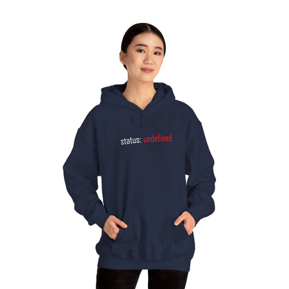 Undefined Status Hoodie - Modern Tech-Inspired Sweatshirt, Unique Gift for Tech Lovers, Casual Wear, Streetwear Style, Cozy Layering