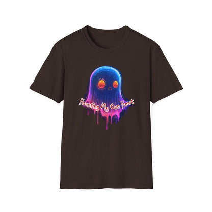 Ghost Vibes T-Shirt — "Beating My Own Heart" Neon Drip Graphic Tee