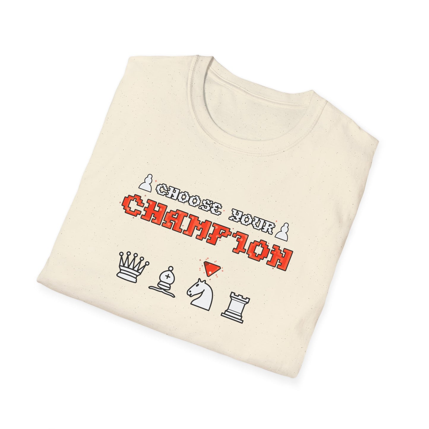 Chess Champion T‑Shirt — I Choose to Be a Champion Chess Pieces Graphic Tee
