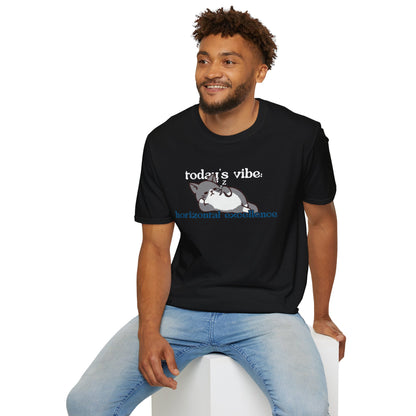 Relaxed Cat "Horizontal Excellence" T-Shirt – Today's Vibe Lazy Cat Tee