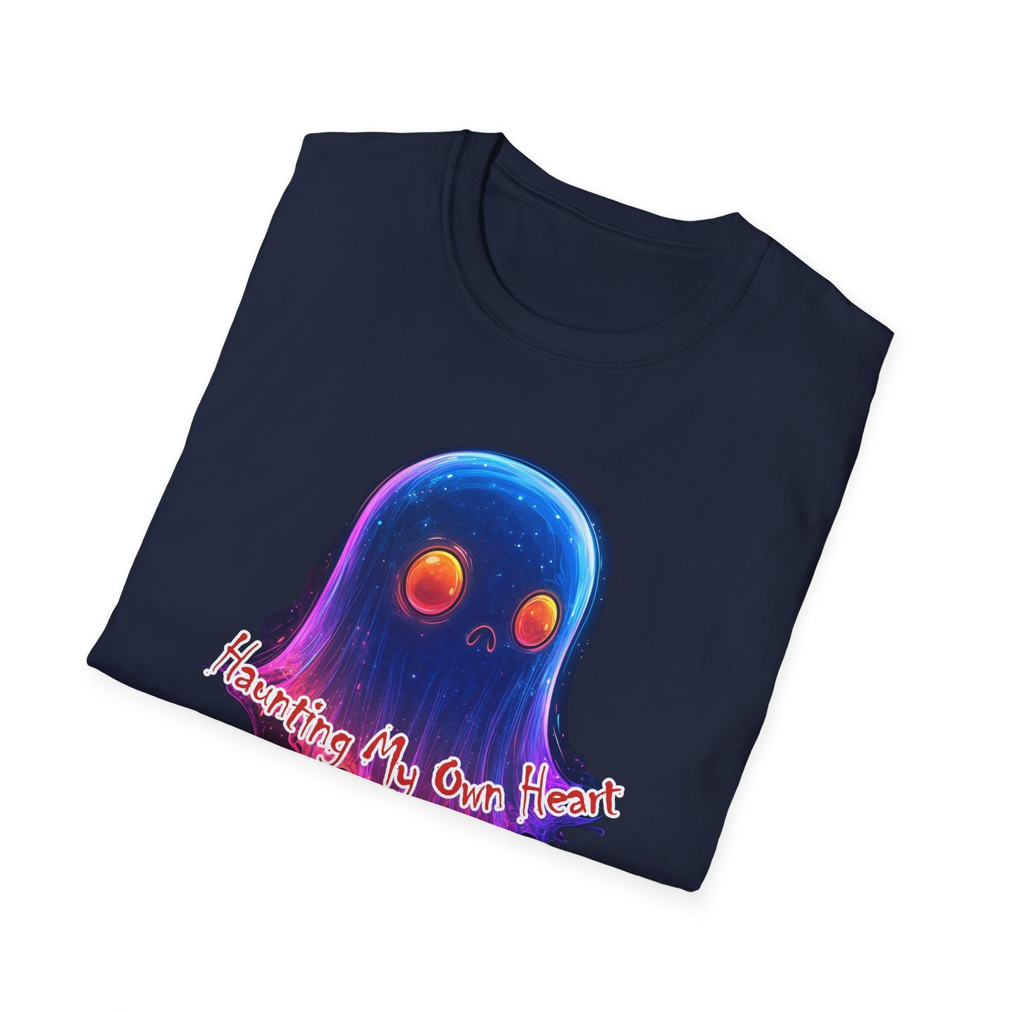 Ghost Vibes T-Shirt — "Beating My Own Heart" Neon Drip Graphic Tee