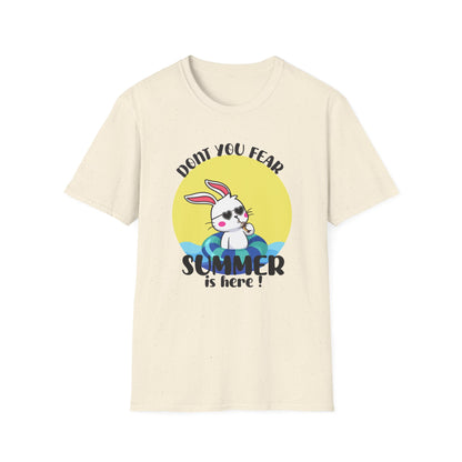 Summer Bunny T-Shirt — "Don’t You Fear, Summer Is Here!" Cute Beach Rabbit Graphic Tee