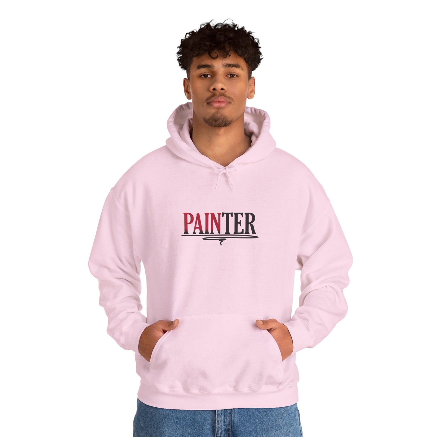 Painter Hoodie – Elegant Retro Text Graphic Pullover for Artists