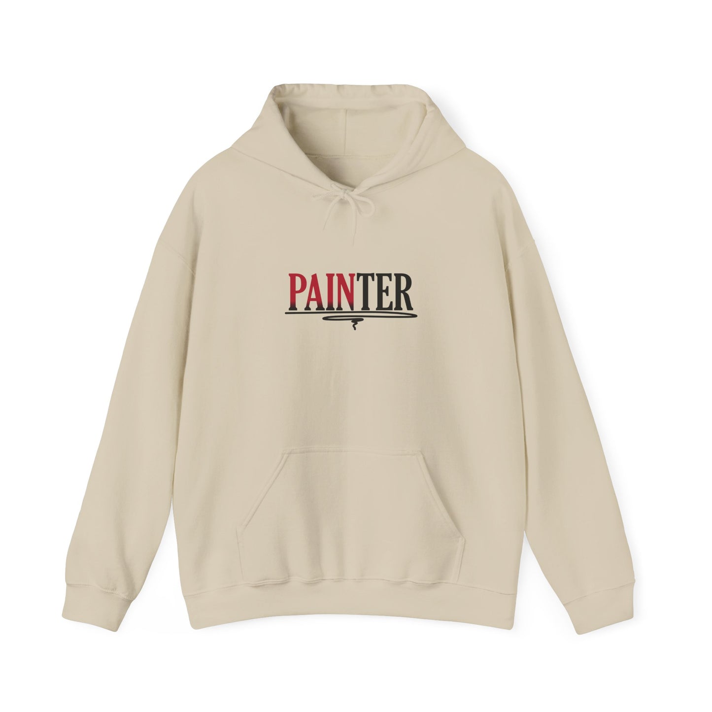 Painter Hoodie – Elegant Retro Text Graphic Pullover for Artists
