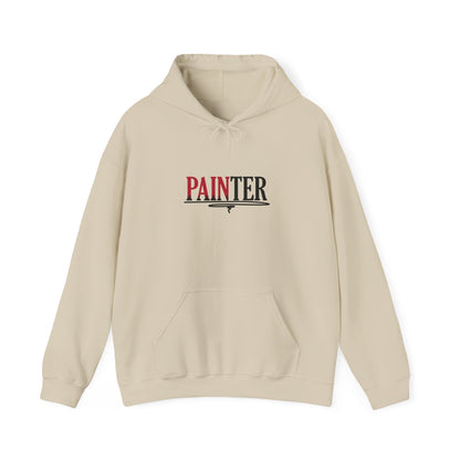 Painter Hoodie – Elegant Retro Text Graphic Pullover for Artists