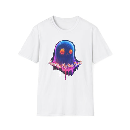 Ghost Vibes T-Shirt — "Beating My Own Heart" Neon Drip Graphic Tee