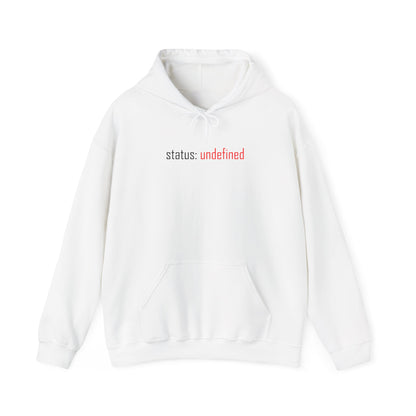 Undefined Status Hoodie - Modern Tech-Inspired Sweatshirt, Unique Gift for Tech Lovers, Casual Wear, Streetwear Style, Cozy Layering