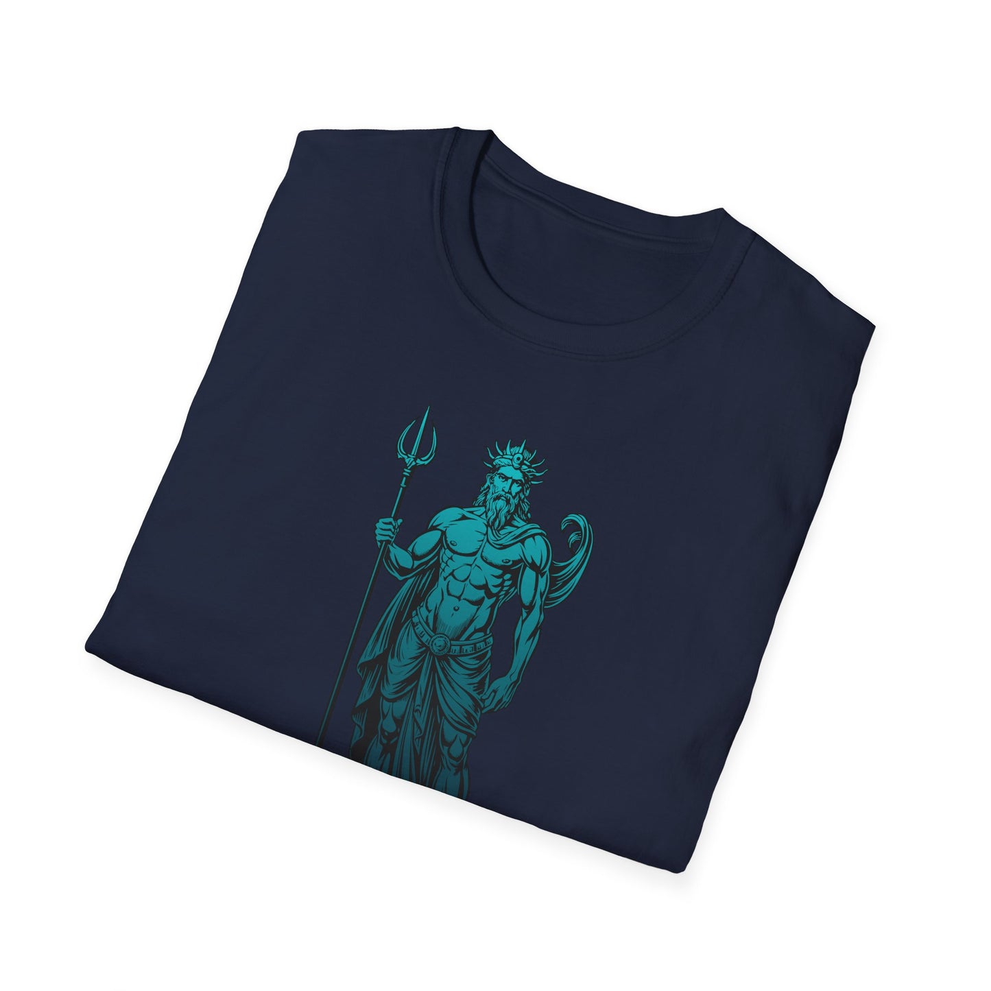 Poseidon Graphic Tee - "Tides Obey Me" Mythical Sea God T-Shirt