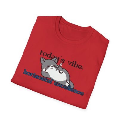 Relaxed Cat "Horizontal Excellence" T-Shirt – Today's Vibe Lazy Cat Tee