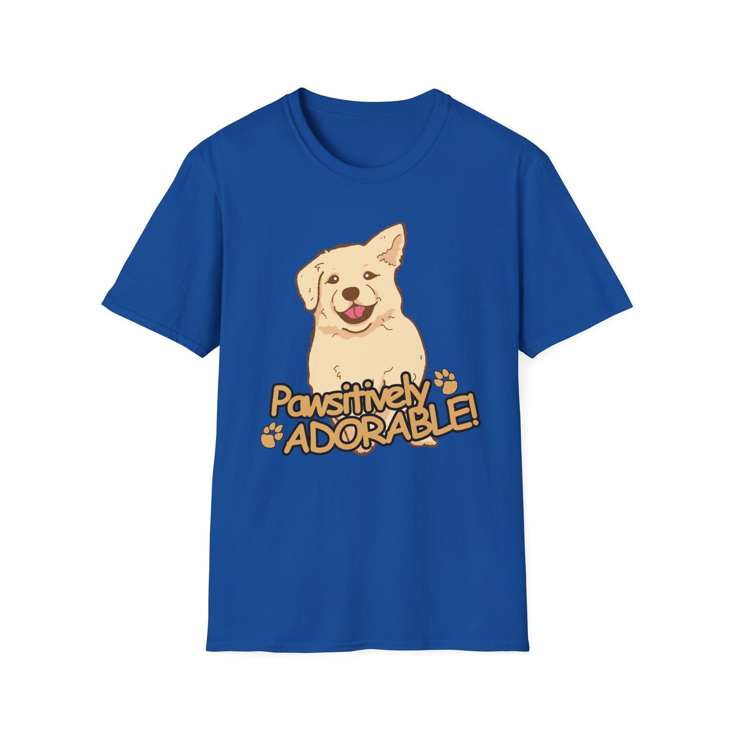 Dog T-Shirt — "Pawsitively Adorable" Cute Puppy Graphic Tee