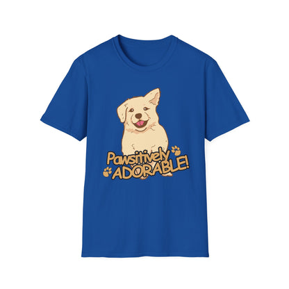 Dog T-Shirt — "Pawsitively Adorable" Cute Puppy Graphic Tee
