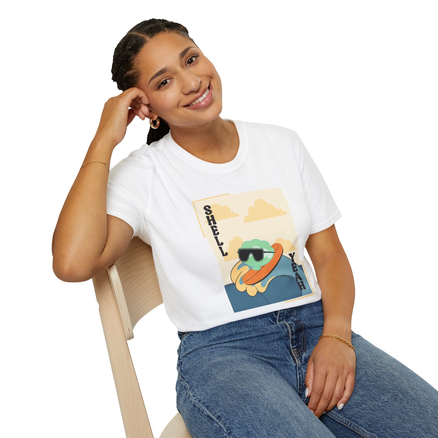 Shell Yeah Turtle T-Shirt — Retro Cool Sea Turtle Graphic Tee